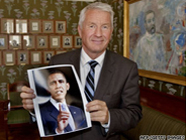 Nobel Committee Chairman with Picture of President Obama 186x140.jpg