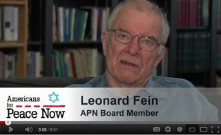 Video of leonard fein talking about Peace for Israel